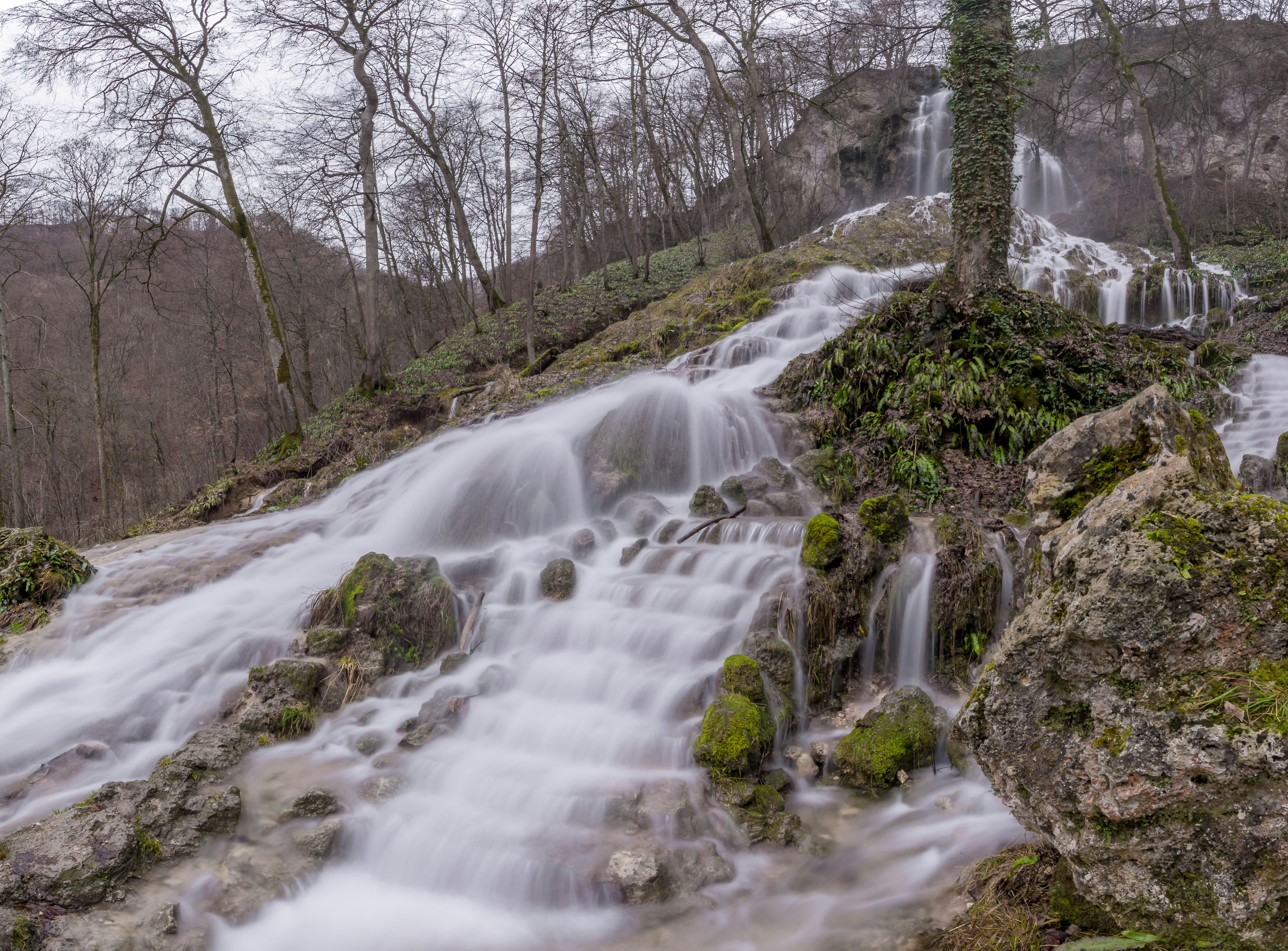 Wasserfall als Ausflugsziel auf der Schwäbischen Alb
